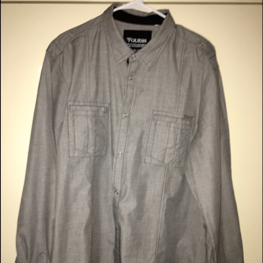 GUESS MEN’S SHIRT LONG SLEEVE XXL